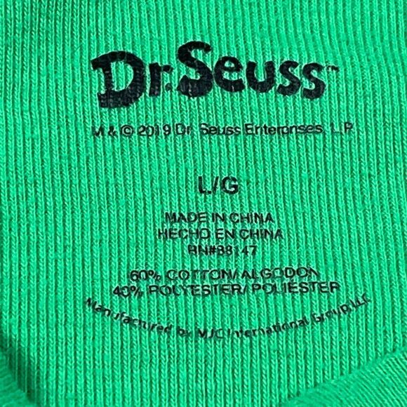 Dr Seuss Tee shirt Merry Grinchmas Long Sleeve Mens Large - Picture 8 of 10